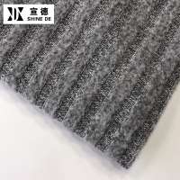 SHINEDE 2020 hot sale grey melange strip brush fabric for women fashion