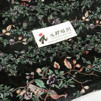 new fabric 100 polyester crinkle/crepe chiffon fabric printed with small floral for women dresses shirts