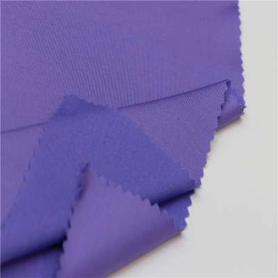 soft polyester nylon spandex fabric plain dye stretch sportswear fabric